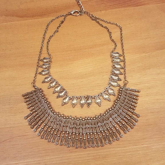 Jewelry - Layered Gold Colored Statement Necklace